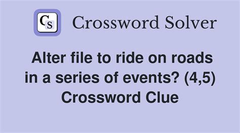 series of events 4 5 crossword clue|series of exciting events (5) Crossword Clue .